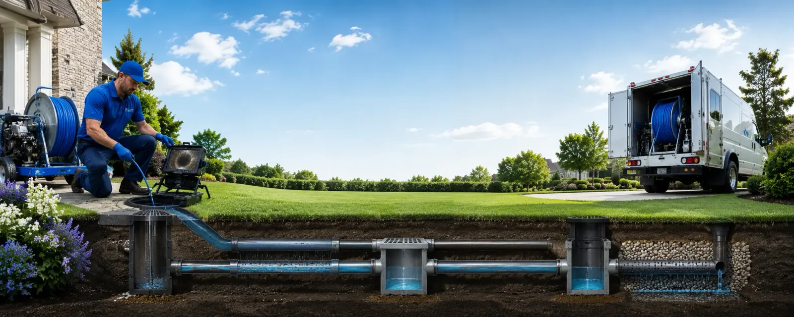 Outdoor drain cleaning information for Hinsdale, NH
